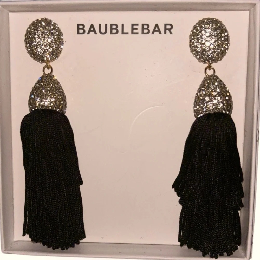 Fashion luxury Bling  Layered Tassel bohemian Dangle Druzy Stud Earrings